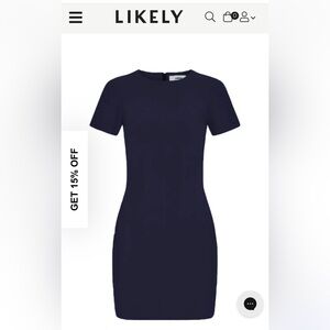 Likely Manhattan Navy Dress